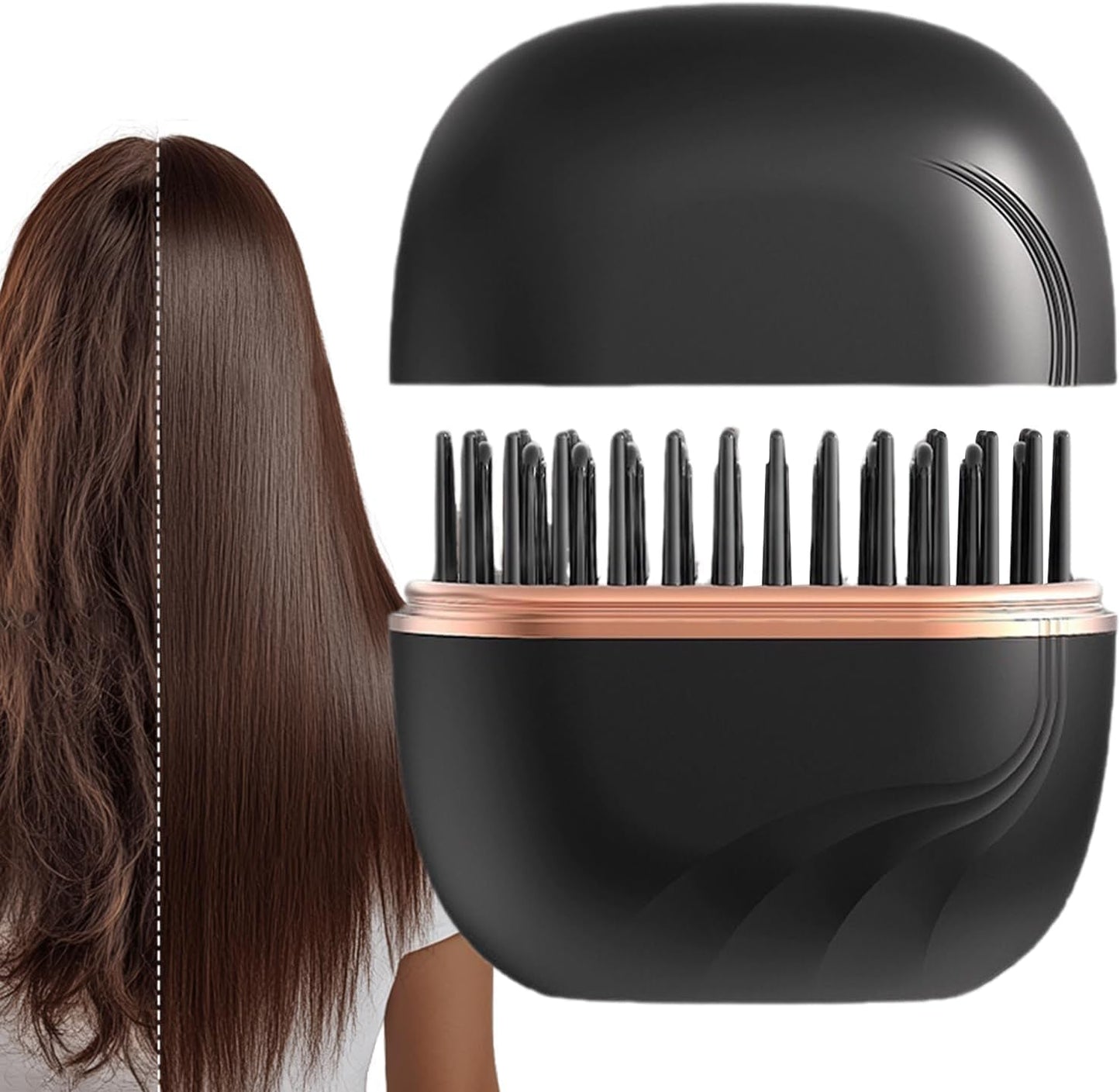Portable Cordless Hair Straightener Brush